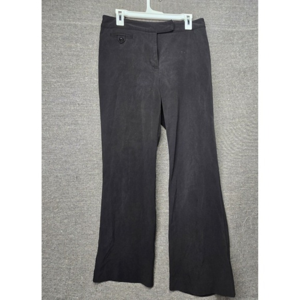Counterparts Wide Leg Trousers 10 Black High Waisted‎ Minimalist Chic Workwear